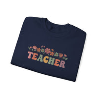 Load image into Gallery viewer, "Teacher. Teach Them. Love Them. Watch Them Grow." 4 - Gildan 18000 Crewneck Sweatshirt