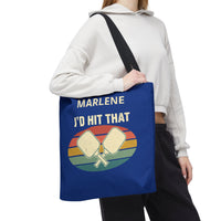 Load image into Gallery viewer, "I'd Hit That" 1 - Canvas Tote 18" x 18" - PERSONALIZED