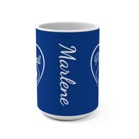 Load image into Gallery viewer, "Pickleball With Heart" 3 - Ceramic Mug 15oz - PERSONALIZED