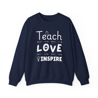 Load image into Gallery viewer, "Teach Love Inspire" 2 - Gildan 18000 Crewneck Sweatshirt