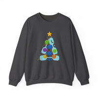 Load image into Gallery viewer, "Pickleball Christmas Tree" 3 - Gildan 18000 Crewneck Sweatshirt