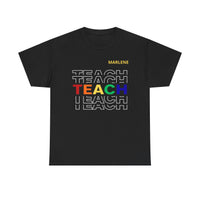 Load image into Gallery viewer, "Teach" Repeat 2 - Gildan 5000 Heavy Cotton Tee - PERSONALIZED