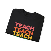 Load image into Gallery viewer, "Teach" Repeat 1 - Gildan 18000 Crewneck Sweatshirt