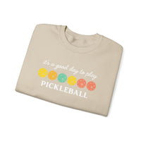Load image into Gallery viewer, "It's a Good Day To Play Pickleball" 3 - Gildan 18000 Crewneck Sweatshirt