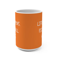 Load image into Gallery viewer, "Life Happens Pickleball Helps" 1 15 oz Mug Ceramic Pickleball Gift