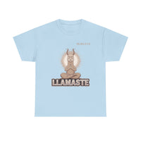 Load image into Gallery viewer, "Llamaste" 2 - Gildan 5000 Heavy Cotton Tee - PERSONALIZED