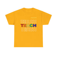 Load image into Gallery viewer, "Teach" Repeat 2 - Gildan 5000 Heavy Cotton Tee - PERSONALIZED