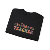 Load image into Gallery viewer, "Teacher. Teach Them. Love Them. Watch Them Grow." 4 - Gildan 18000 Crewneck Sweatshirt