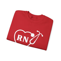 Load image into Gallery viewer, "RN Stethoscope Heart" 1 - Gildan 18000 Crewneck Sweatshirt