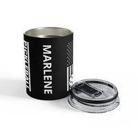 Load image into Gallery viewer, "Pickleball Flag" 1 - Tumbler 10oz - PERSONALIZED
