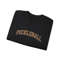 Load image into Gallery viewer, "Pickleball Leopard" 1 - Gildan 18000 Crewneck Sweatshirt