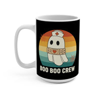 Load image into Gallery viewer, "Boo Boo Crew" 15oz Ceramic Mug 3 — Nurse Ghost Design | Funny Nurse &amp; Healthcare Worker Gift | Printed On Demand