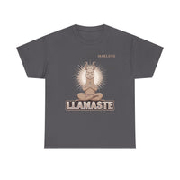 Load image into Gallery viewer, "Llamaste" 2 - Gildan 5000 Heavy Cotton Tee - PERSONALIZED