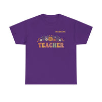 Load image into Gallery viewer, "Teacher. Teach Them. Love Them. Watch Them Grow." 3 - Gildan 5000 Heavy Cotton Tee - PERSONALIZED