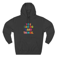 Load image into Gallery viewer, "You Can Do Hard Things" 2 - Lane Seven LS14001 Premium Hooded Sweatshirt