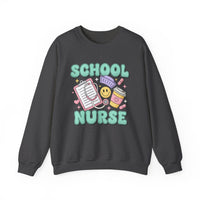 Load image into Gallery viewer, "School Nurse" 1 - Gildan 18000 Crewneck Sweatshirt