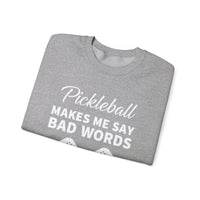 Load image into Gallery viewer, "Pickleball Makes Me Say Bad Words" 1 - Gildan 18000 Crewneck Sweatshirt