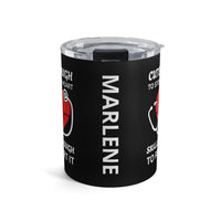 Load image into Gallery viewer, "Cute Enough to Stop Your Heart Skilled Enough to Restart It" 4 - Tumbler 10oz - PERSONALIZED
