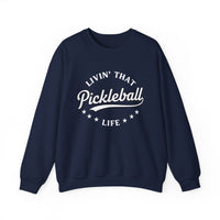 Load image into Gallery viewer, "Livin' That Pickleball Life" 2 - Gildan 18000 Crewneck Sweatshirt
