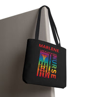 Load image into Gallery viewer, "Nurse Live Love Heal" 2 - Canvas Tote 18" x 18" - PERSONALIZED