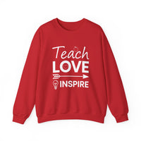 Load image into Gallery viewer, "Teach Love Inspire" 1 - Gildan 18000 Crewneck Sweatshirt