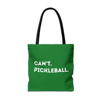 Load image into Gallery viewer, "Can't Pickleball" 2 - Canvas Tote 18" x 18" - PERSONALIZED
