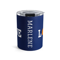 Load image into Gallery viewer, "Love Pickleball" 1 - Orange - Tumbler 10oz - PERSONALIZED