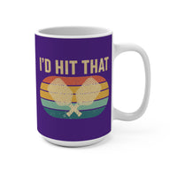Load image into Gallery viewer, "I'd Hit That" 2 15 oz Mug Ceramic Pickleball Gift