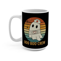 Load image into Gallery viewer, "Boo Boo Crew" 15oz Ceramic Mug 1 — Nurse Ghost Design | Funny Nurse &amp; Healthcare Worker Gift | Printed On Demand