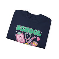 Load image into Gallery viewer, "School Nurse" 2 - Gildan 18000 Crewneck Sweatshirt