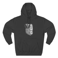 Load image into Gallery viewer, "Nurse Flag" 1 - Lane Seven LS14001 Premium Hooded Sweatshirt