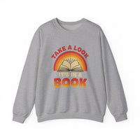 Load image into Gallery viewer, "Take a Look. It's in a Book." - Gildan 18000 Crewneck Sweatshirt