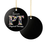 Load image into Gallery viewer, "Physical Therapy" 18a - 3 inch Ceramic Ornament - PERSONALIZED