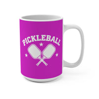 Load image into Gallery viewer, "Pickleball Crossed Paddles" 1 - Ceramic Mug 15oz - PERSONALIZED