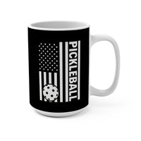 Load image into Gallery viewer, "Pickleball Flag" 1 - Ceramic Mug 15oz - PERSONALIZED