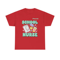 Load image into Gallery viewer, "School Nurse" 1 - Gildan 5000 Heavy Cotton Tee - PERSONALIZED