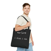 Load image into Gallery viewer, "I Dink I Can" 1 - Canvas Tote 18" x 18" - PERSONALIZED