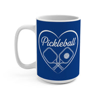Load image into Gallery viewer, "Pickleball With Heart" 3 15 oz Mug Ceramic Pickleball Gift