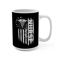 Load image into Gallery viewer, "Nurse Flag" 1 15oz Ceramic Mug - Patriotic Nurse American Flag - Gift for Nurses - Printed On Demand