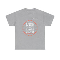 Load image into Gallery viewer, "Coffee Scrubs &amp; Rubber Gloves" 3 - Gildan 5000 Heavy Cotton Tee - PERSONALIZED