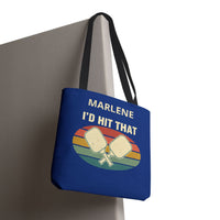 Load image into Gallery viewer, "I'd Hit That" 1 - Canvas Tote 18" x 18" - PERSONALIZED