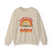 Load image into Gallery viewer, "Take a Look. It's in a Book." - Gildan 18000 Crewneck Sweatshirt