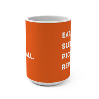 Load image into Gallery viewer, "Eat Sleep Pickleball Repeat" 1 15 oz Mug Ceramic Pickleball Gift