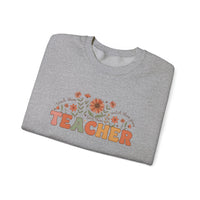 Load image into Gallery viewer, "Teacher. Teach Them. Love Them. Watch Them Grow." 2 - Gildan 18000 Crewneck Sweatshirt