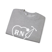Load image into Gallery viewer, "RN Stethoscope Heart" 1 - Gildan 18000 Crewneck Sweatshirt