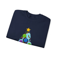 Load image into Gallery viewer, "Pickleball Christmas Tree" 3 - Gildan 18000 Crewneck Sweatshirt
