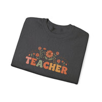 Load image into Gallery viewer, "Teacher. Teach Them. Love Them. Watch Them Grow." 2 - Gildan 18000 Crewneck Sweatshirt