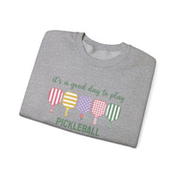 Load image into Gallery viewer, "It's a Good Day To Play Pickleball" 1 - Gildan 18000 Crewneck Sweatshirt