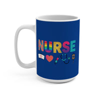Load image into Gallery viewer, "NURSE" Tools 2 Colorful 15oz Ceramic Mug with Nurse Tools | Gift for Nurses | Printed On Demand