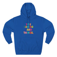 Load image into Gallery viewer, "You Can Do Hard Things" 2 - Lane Seven LS14001 Premium Hooded Sweatshirt
